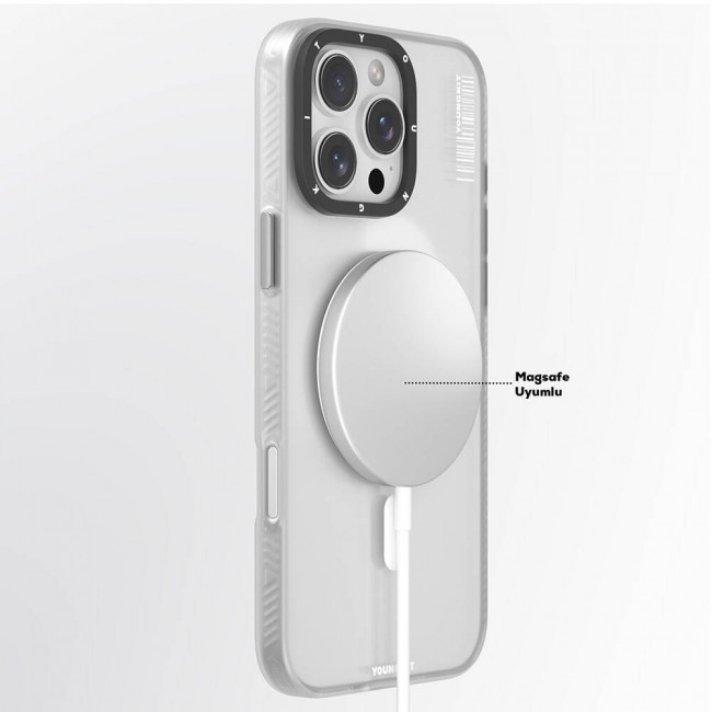 Apple iPhone 16 Pro Max Kılıf Magsafe Şarj Özellikli Youngkit Hidden Sand Serisi Kapak Apple iPhone 16 Pro Max Kılıf Magsafe Şarj Özellikli Youngkit Hidden Sand Serisi Kapak