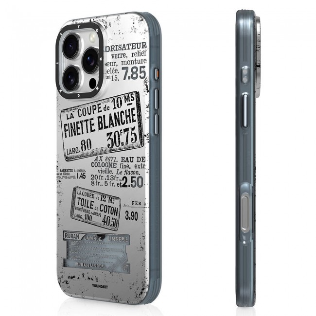 Apple iPhone 16 Pro Max Kılıf Magsafe Şarj Özellikli Youngkit Literary Serisi Retro Magz Kapak Apple iPhone 16 Pro Max Kılıf Magsafe Şarj Özellikli Youngkit Literary Serisi Retro Magz Kapak