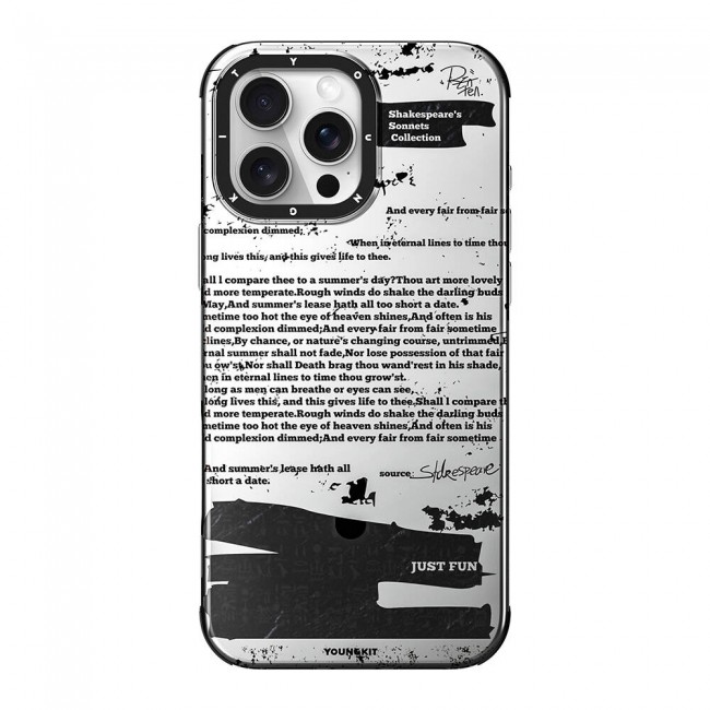 Apple iPhone 16 Pro Max Kılıf Magsafe Şarj Özellikli Youngkit Literary Serisi Shakespeare Kapak Apple iPhone 16 Pro Max Kılıf Magsafe Şarj Özellikli Youngkit Literary Serisi Shakespeare Kapak