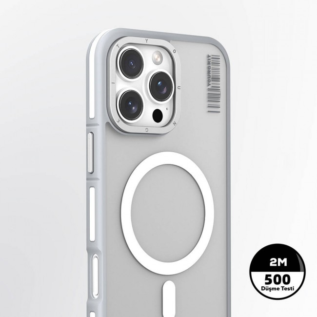 Apple iPhone 16 Pro Max Kılıf Magsafe Şarj Özellikli Youngkit Rock Sand Serisi Kapak Apple iPhone 16 Pro Max Kılıf Magsafe Şarj Özellikli Youngkit Rock Sand Serisi Kapak