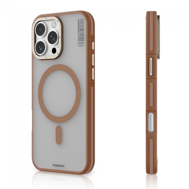 Apple iPhone 16 Pro Max Kılıf Magsafe Şarj Özellikli Youngkit Rock Sand Serisi Kapak Apple iPhone 16 Pro Max Kılıf Magsafe Şarj Özellikli Youngkit Rock Sand Serisi Kapak