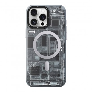 Apple iPhone 16 Pro Max Kılıf M-safe Şarj Özellikli Youngkit Technology Serisi Kapak Apple iPhone 16 Pro Max Kılıf M-safe Şarj Özellikli Youngkit Technology Serisi Kapak