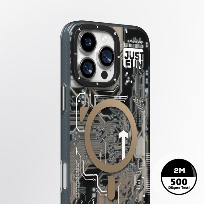Apple iPhone 16 Pro Max Kılıf Magsafe Şarj Özellikli Youngkit Technology Serisi Kapak Apple iPhone 16 Pro Max Kılıf Magsafe Şarj Özellikli Youngkit Technology Serisi Kapak