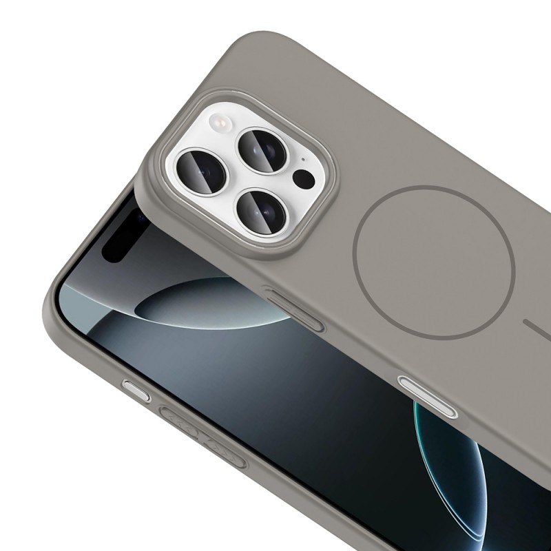 Bal-z Apple iPhone 16 Pro Max Kılıf M-safe Şarj Özellikli Zore Ruby Sert Kapak