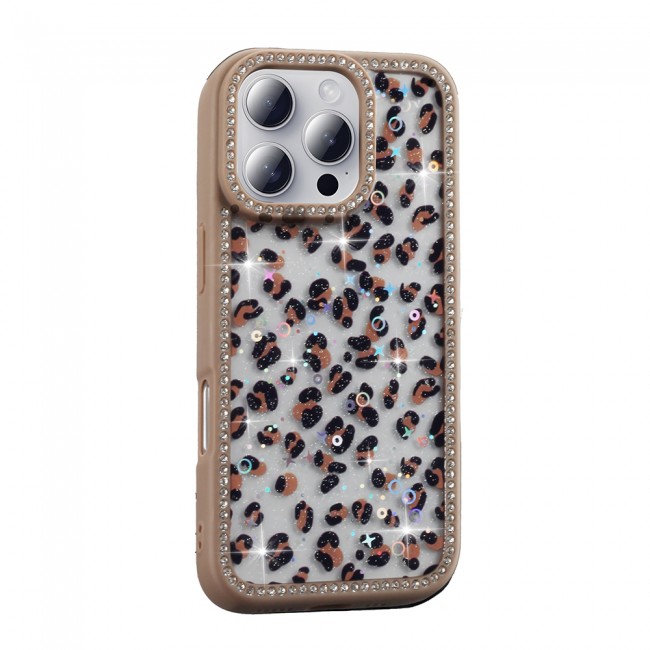 Apple iPhone 16 Pro Max Kılıf Taşlı ve Simli Tasarım Zore Azra Kapak Apple iPhone 16 Pro Max Kılıf Taşlı ve Simli Tasarım Zore Azra Kapak