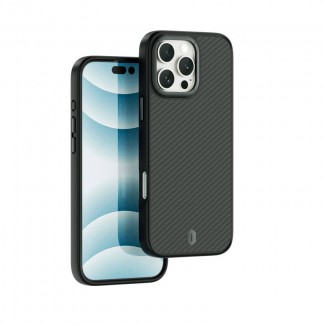 Apple iPhone 16 Pro Max Kılıf Wiwu DCC-205 M-safe Şarj Özellikli Aramid Fiber Tasarım Kevlar Kapak Apple iPhone 16 Pro Max Kılıf Wiwu DCC-205 M-safe Şarj Özellikli Aramid Fiber Tasarım Kevlar Kapak