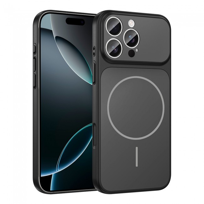 Apple iPhone 16 Pro Max Kılıf Zore M-Safe Şarj Özellikli Kamera Korumalı Formen Kapak Apple iPhone 16 Pro Max Kılıf Zore M-Safe Şarj Özellikli Kamera Korumalı Formen Kapak