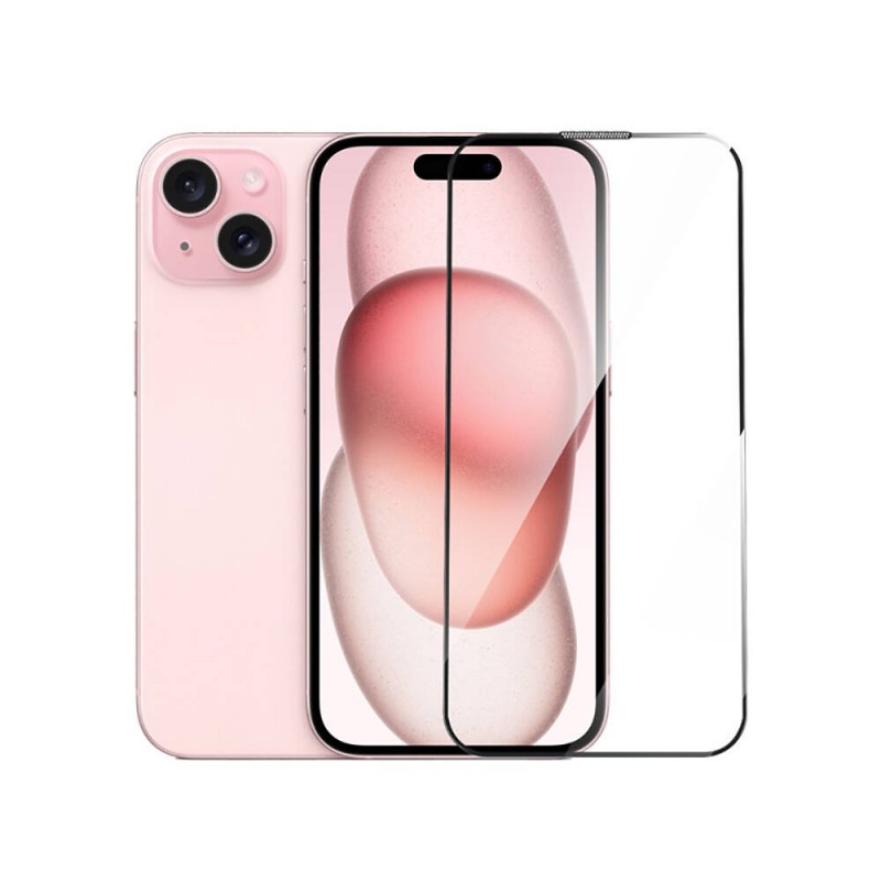 Bal-z Apple iPhone 16 Pro Max Wiwu GT-014 Polimer Oleofobik Kaplama Şeffaf Pürüzsüz Temperli Cam Ekran Koruyucu 25'li Paket