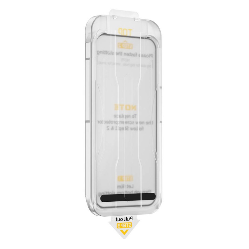 Bal-z Apple iPhone 16 Pro Max Wiwu SQ-008 Oleofobik Easy Install Darbeye Karşı Dayanıklı Temperli Cam Ekran Koruyucu + Kolay Uygulama Aparatlı