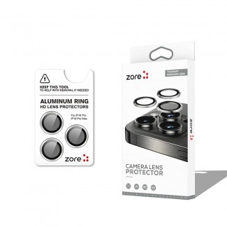 Apple iPhone 16 Pro Max Zore CL-12 Premium Safir Parmak İzi Bırakmayan Anti-Reflective Kamera Lens Koruyucu Apple iPhone 16 Pro Max Zore CL-12 Premium Safir Parmak İzi Bırakmayan Anti-Reflective Kamera Lens Koruyucu