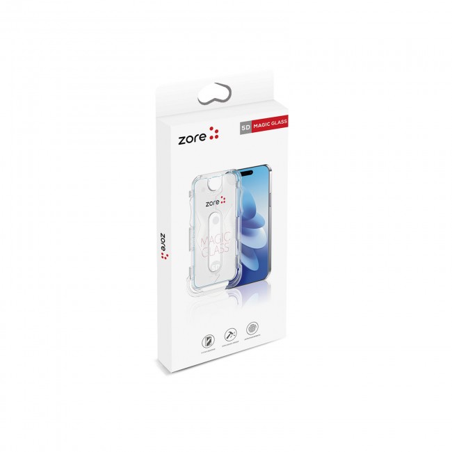Apple iPhone 16 Pro Max Zore Kolay Uygulama Aparatlı 5D Magic Glass Cam Ekran Koruyucu Apple iPhone 16 Pro Max Zore Kolay Uygulama Aparatlı 5D Magic Glass Cam Ekran Koruyucu