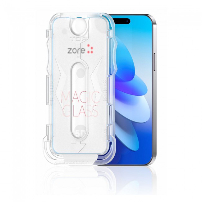 Apple iPhone 16 Pro Max Zore Kolay Uygulama Aparatlı 5D Magic Glass Cam Ekran Koruyucu Apple iPhone 16 Pro Max Zore Kolay Uygulama Aparatlı 5D Magic Glass Cam Ekran Koruyucu