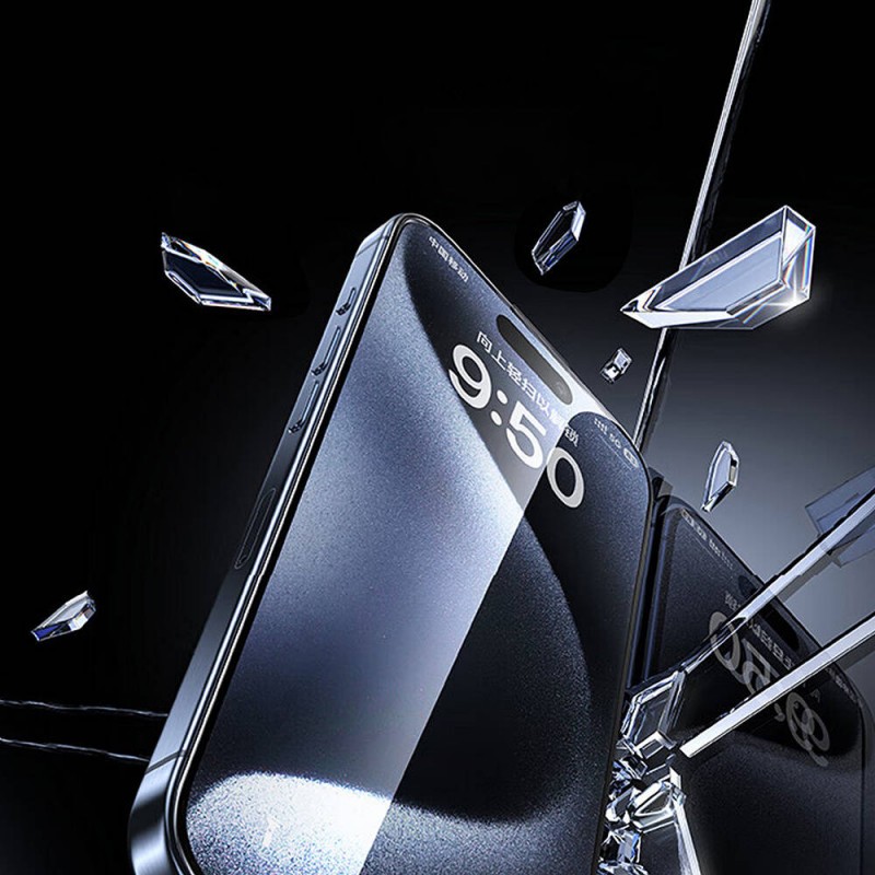 Bal-z Apple iPhone 16 Pro Wiwu GT-017 Safir Kaplama Çizilmeye Dayanıklı Temperli Cam Ekran Koruyucu