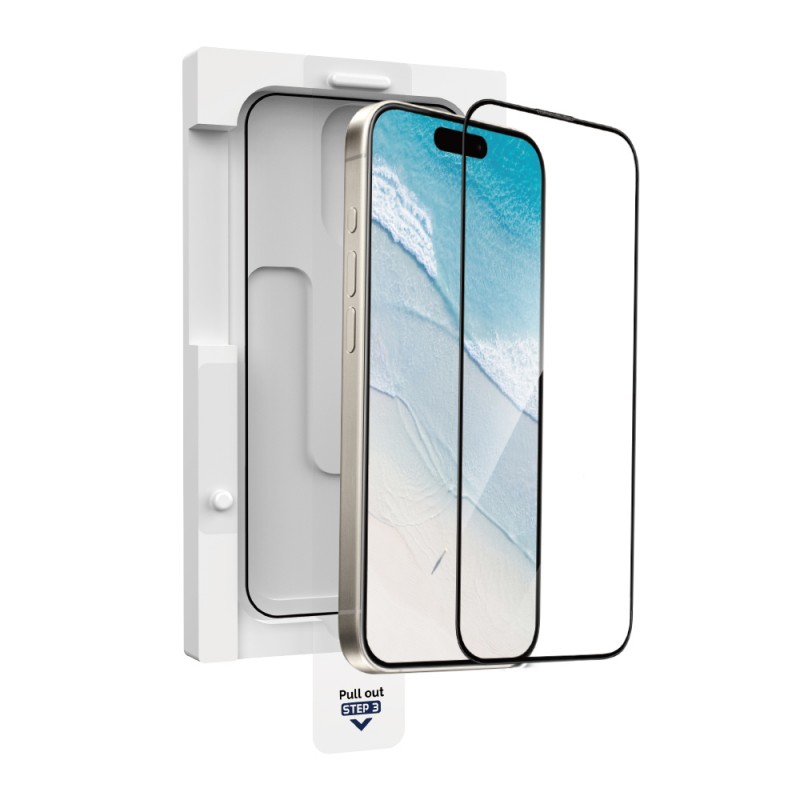 Bal-z Apple iPhone 16 Pro Wiwu GT-020 Titan Guard Serisi Şok Emici Hibrit Polimer HD Şeffaf Ekran Koruyucu Film + Kolay Uygulama Aparatı