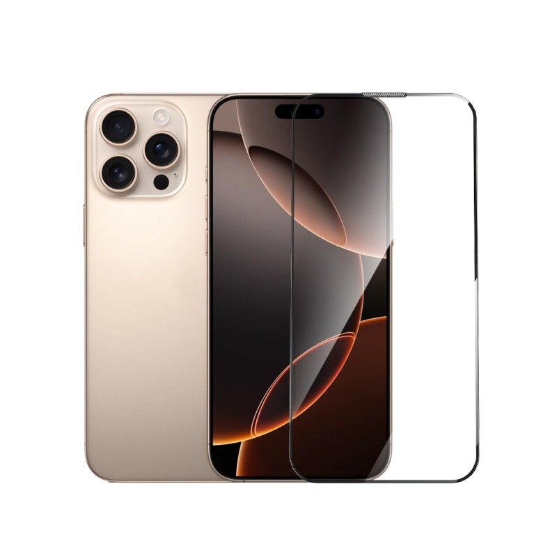 Bal-z Apple iPhone 16 Pro Wiwu GT-020 Titan Guard Serisi Şok Emici Hibrit Polimer HD Şeffaf Ekran Koruyucu Film + Kolay Uygulama Aparatı