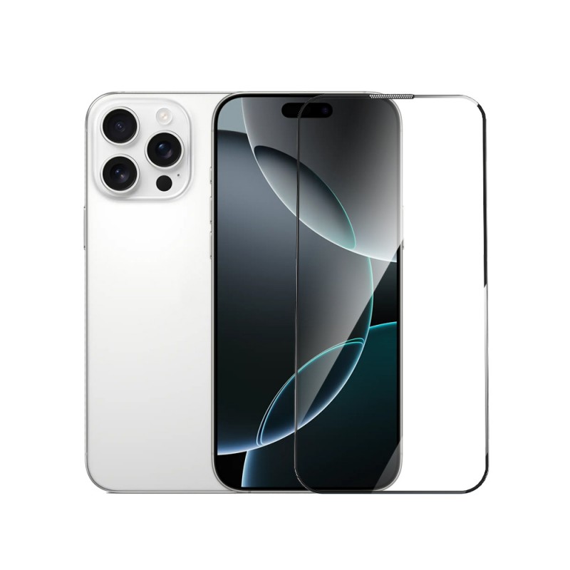 Bal-z Apple iPhone 16 Pro Wiwu GT-020 Titan Guard Serisi Şok Emici Hibrit Polimer HD Şeffaf Ekran Koruyucu Film + Kolay Uygulama Aparatı