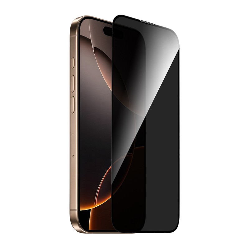 Bal-z Apple iPhone 16 Wiwu GT-021 Titan Guard Serisi Şok Emici Hibrit Polimer Privacy Ekran Koruyucu Film + Kolay Uygulama Aparatı