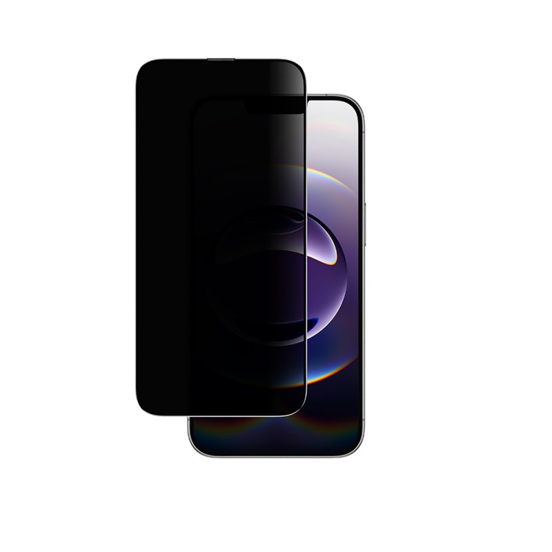 Bal-z Apple iPhone 16E Amazingthing Titan Privacy Parmak İzi Bırakmayan Temperli Cam Ekran Koruyucu