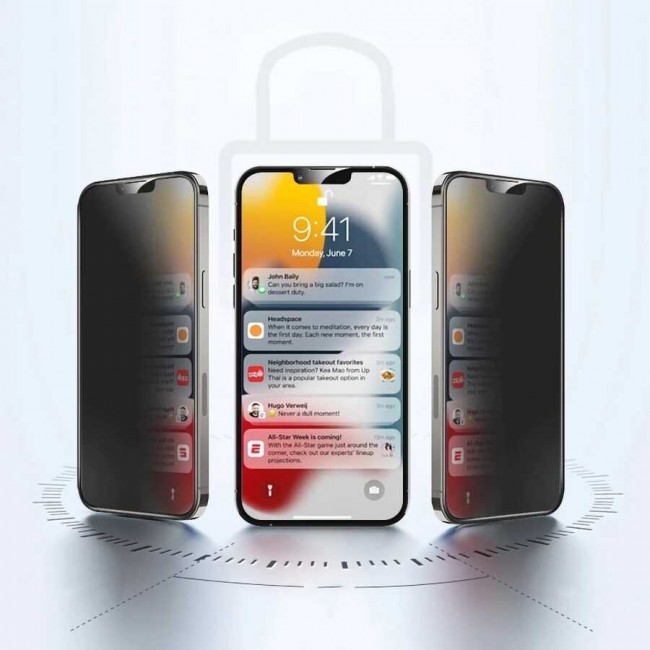 Apple iPhone 16E Davin 5D Privacy Cam Ekran Koruyucu Apple iPhone 16E Davin 5D Privacy Cam Ekran Koruyucu