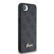 Apple iPhone 16E Kılıf Guess Orjinal Lisanslı 4G Desenli Script Metal Logolu Kapak