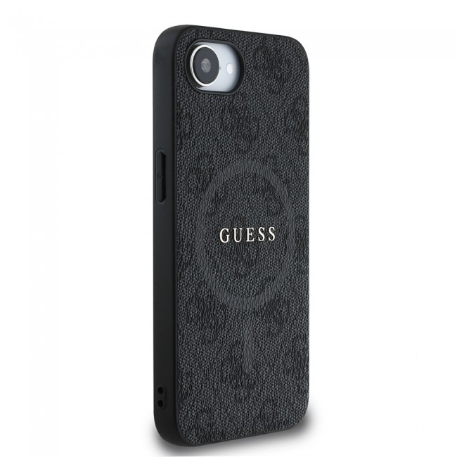 Apple iPhone 16E Kılıf Guess Orjinal Lisanslı M-safe Şarj Özellikli PU Halkalı 4G Desenli Yazı Logolu Kapak Apple iPhone 16E Kılıf Guess Orjinal Lisanslı M-safe Şarj Özellikli PU Halkalı 4G Desenli Yazı Logolu Kapak