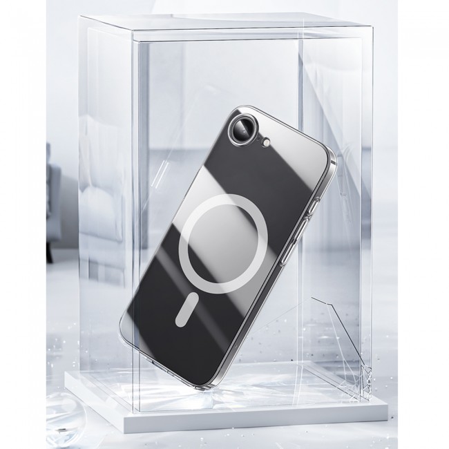 Apple iPhone 16E Kılıf M-safe Şarj Özellikli Benks ​​​​​​Crystal Serisi Şeffaf Kapak
