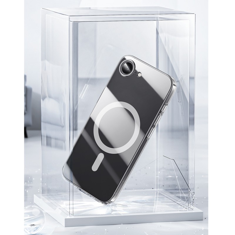 Bal-z Apple iPhone 16E Kılıf M-safe Şarj Özellikli Benks ​​​​​​Crystal Serisi Şeffaf Kapak