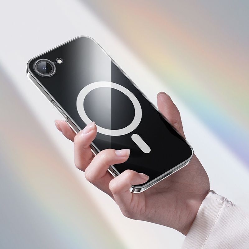 Bal-z Apple iPhone 16E Kılıf M-safe Şarj Özellikli Benks ​​​​​​Crystal Serisi Şeffaf Kapak