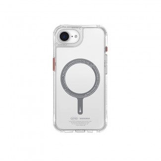 Apple iPhone 16E Kılıf M-safe Şarj Özellikli Şeffaf Airbag Tasarımlı Skinarma Saido Kapak Apple iPhone 16E Kılıf M-safe Şarj Özellikli Şeffaf Airbag Tasarımlı Skinarma Saido Kapak