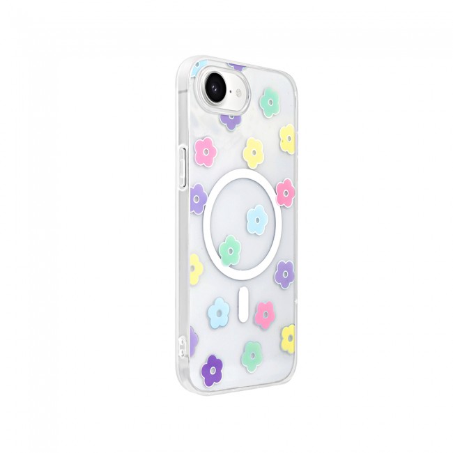 Apple iPhone 16E Kılıf M-Safe Şarj Özellikli Şeffaf Zore Folk Sert Kapak Apple iPhone 16E Kılıf M-Safe Şarj Özellikli Şeffaf Zore Folk Sert Kapak