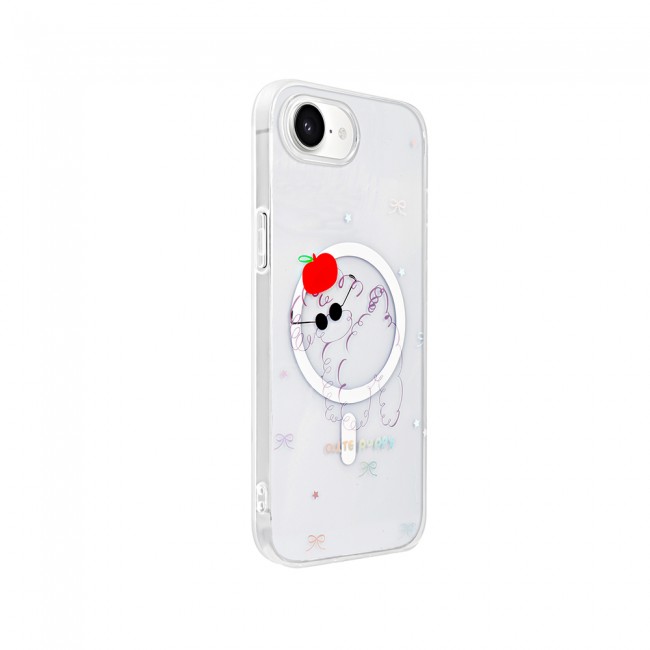 Apple iPhone 16E Kılıf M-Safe Şarj Özellikli Şeffaf Zore Folk Sert Kapak Apple iPhone 16E Kılıf M-Safe Şarj Özellikli Şeffaf Zore Folk Sert Kapak