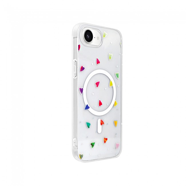 Apple iPhone 16E Kılıf M-Safe Şarj Özellikli Şeffaf Zore Folk Sert Kapak Apple iPhone 16E Kılıf M-Safe Şarj Özellikli Şeffaf Zore Folk Sert Kapak