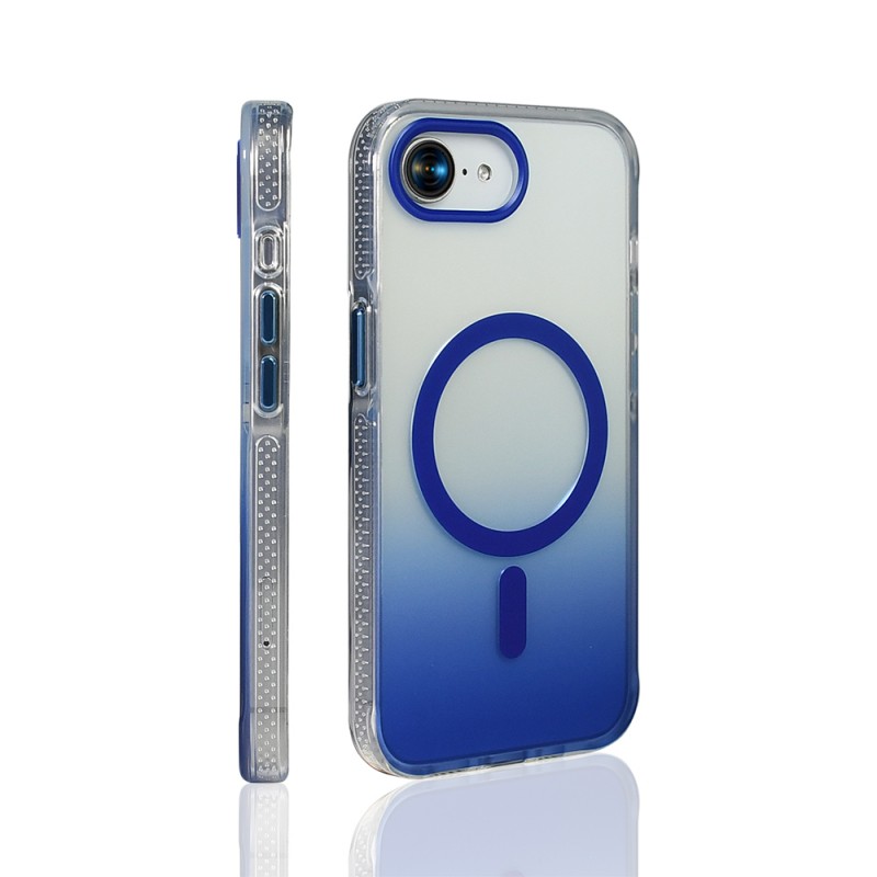 Bal-z Apple iPhone 16E Kılıf M-safe Şarj Özellikli Transparan Renk Geçişli  Toros Kapak