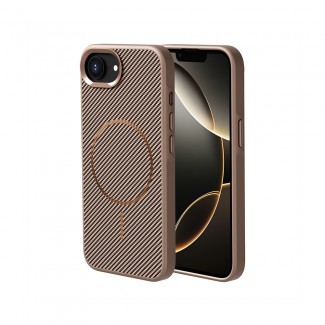 Apple iPhone 16E Kılıf M-safe Şarj Özellikli Karbon Fiber Görünümlü Zore Troy Kapak Apple iPhone 16E Kılıf M-safe Şarj Özellikli Karbon Fiber Görünümlü Zore Troy Kapak