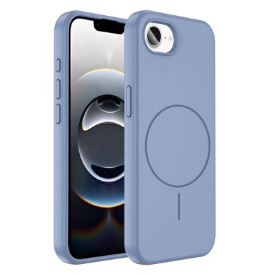 Bal-z Apple iPhone 16E Kılıf M-safe Şarj Özellikli Sıvı Teknolojili Silinebilir Sert Zore Kivi Kapak