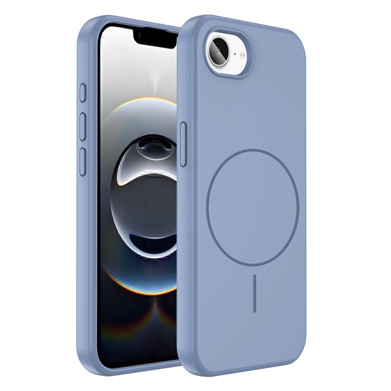 Bal-z Apple iPhone 16E Kılıf M-safe Şarj Özellikli Sıvı Teknolojili Silinebilir Sert Zore Kivi Kapak