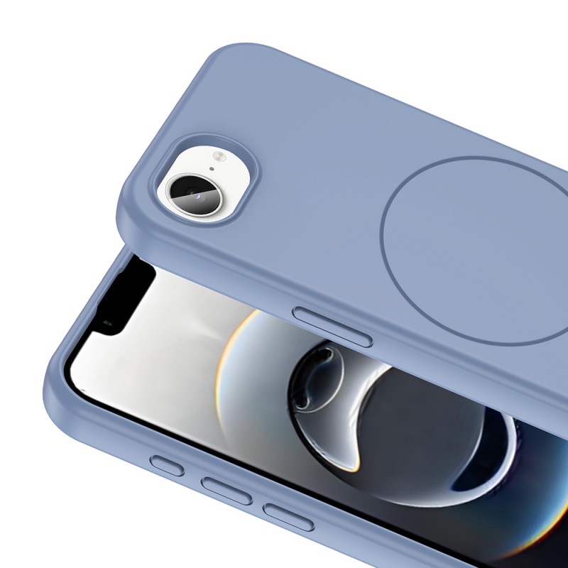 Bal-z Apple iPhone 16E Kılıf M-safe Şarj Özellikli Sıvı Teknolojili Silinebilir Sert Zore Kivi Kapak