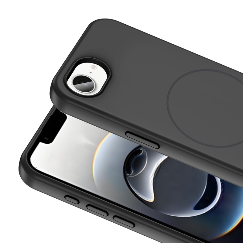 Bal-z Apple iPhone 16E Kılıf M-safe Şarj Özellikli Sıvı Teknolojili Silinebilir Sert Zore Kivi Kapak