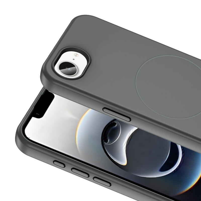 Bal-z Apple iPhone 16E Kılıf M-safe Şarj Özellikli Sıvı Teknolojili Silinebilir Sert Zore Kivi Kapak