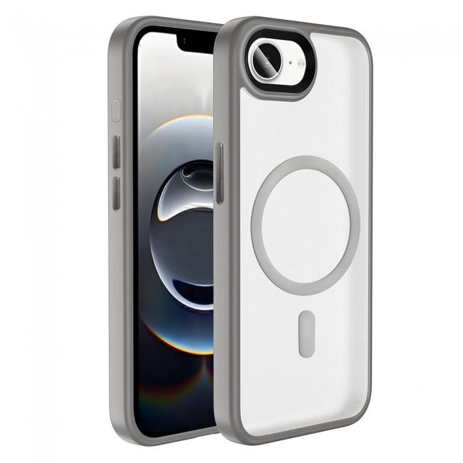 Apple iPhone 16E Kılıf Mat Arka Yüzey Wireless Şarj Özellikli Zore Flet M-safe Kapak Apple iPhone 16E Kılıf Mat Arka Yüzey Wireless Şarj Özellikli Zore Flet M-safe Kapak