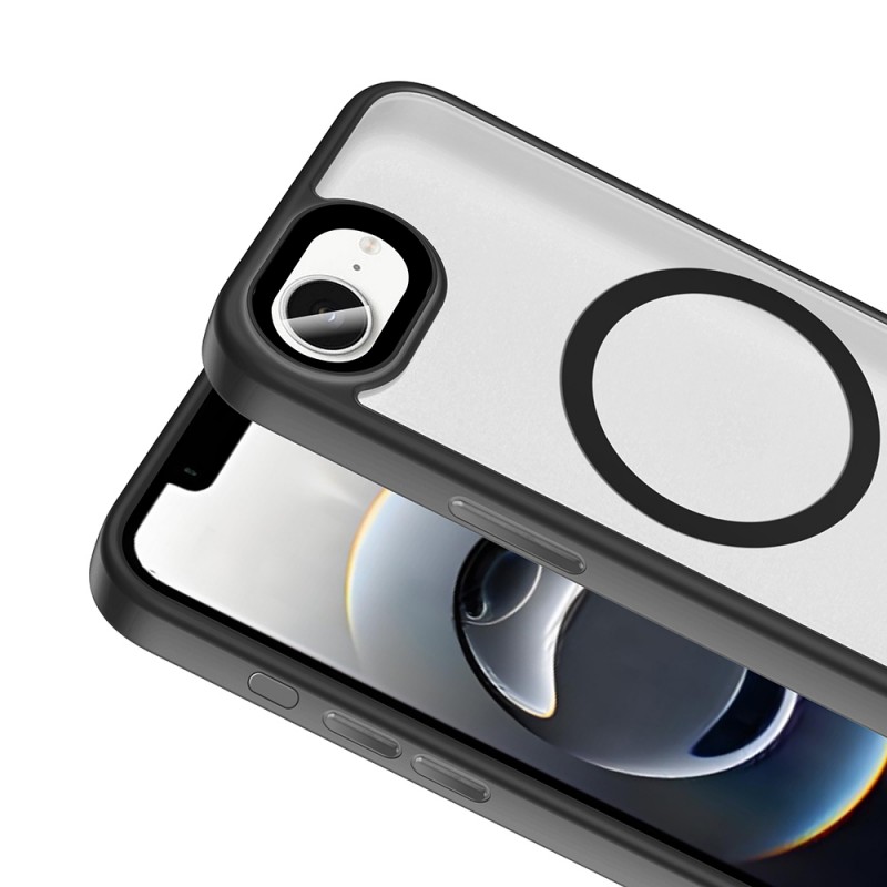 Bal-z Apple iPhone 16E Kılıf Mat Arka Yüzey Wireless Şarj Özellikli Zore Flet M-safe Kapak