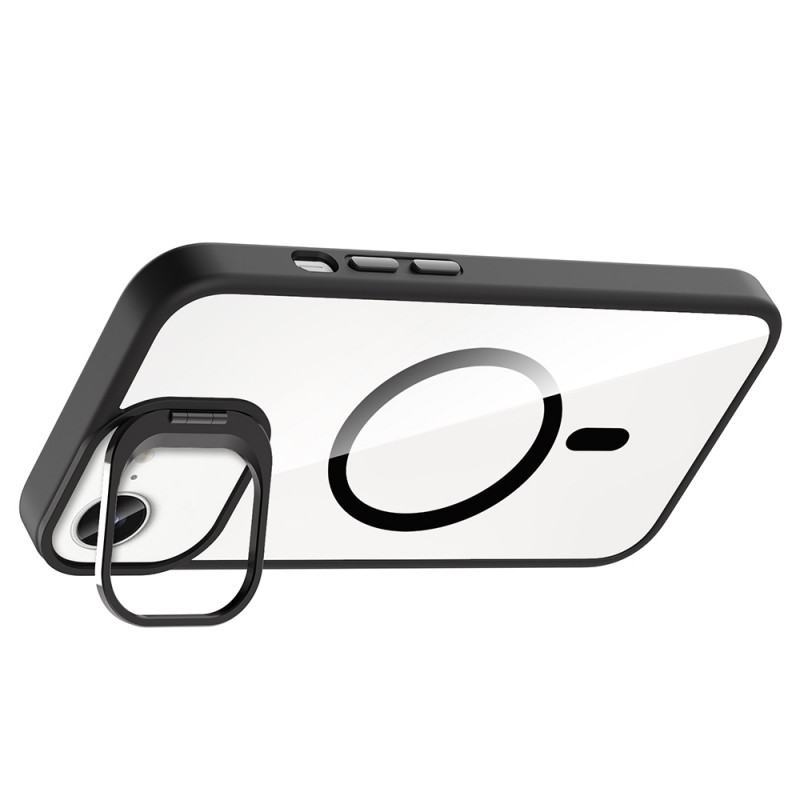 Bal-z Apple iPhone 16E Kılıf Standlı ve Kamera Lens Hediyeli M-Safe Şarj Özellikli Zore Etro Kapak