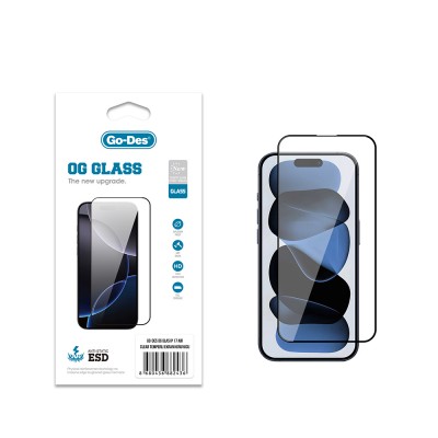 Bal-z Apple iPhone 17 Air Go Des OG Glass Antistatik Temperli Cam Ekran Koruyucu