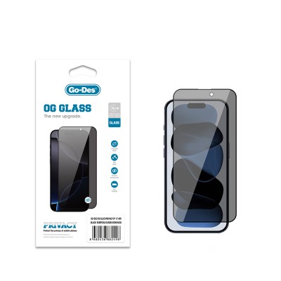 Bal-z Apple iPhone 17 Air Go Des OG Glass Privacy Antistatik Temperli Cam Ekran Koruyucu