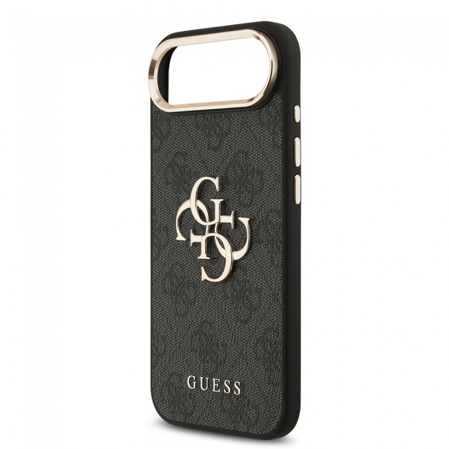 Apple iPhone 17 Air Kılıf Guess Orjinal Lisanslı Gold Metal Kamera Çerçeveli 4G Desenli Metal Büyük 4G ve Yazı Logolu Kapak Apple iPhone 17 Air Kılıf Guess Orjinal Lisanslı Gold Metal Kamera Çerçeveli 4G Desenli Metal Büyük 4G ve Yazı Logolu Kapak