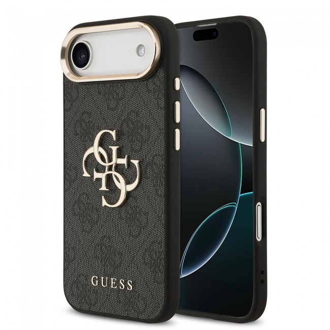 Apple iPhone 17 Air Kılıf Guess Orjinal Lisanslı Gold Metal Kamera Çerçeveli 4G Desenli Metal Büyük 4G ve Yazı Logolu Kapak Apple iPhone 17 Air Kılıf Guess Orjinal Lisanslı Gold Metal Kamera Çerçeveli 4G Desenli Metal Büyük 4G ve Yazı Logolu Kapak