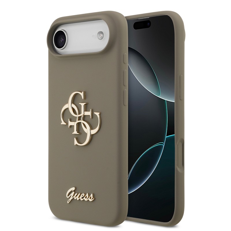 Bal-z Apple iPhone 17 Air Kılıf Guess Orjinal Lisanslı Grained Yazı Logolu Kapak