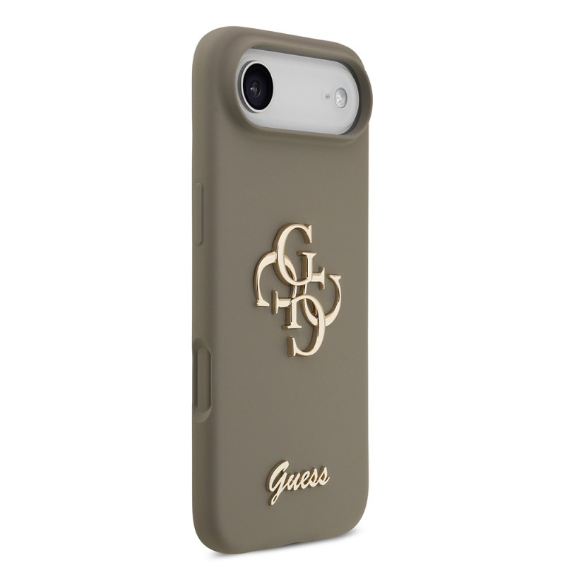 Bal-z Apple iPhone 17 Air Kılıf Guess Orjinal Lisanslı Grained Yazı Logolu Kapak