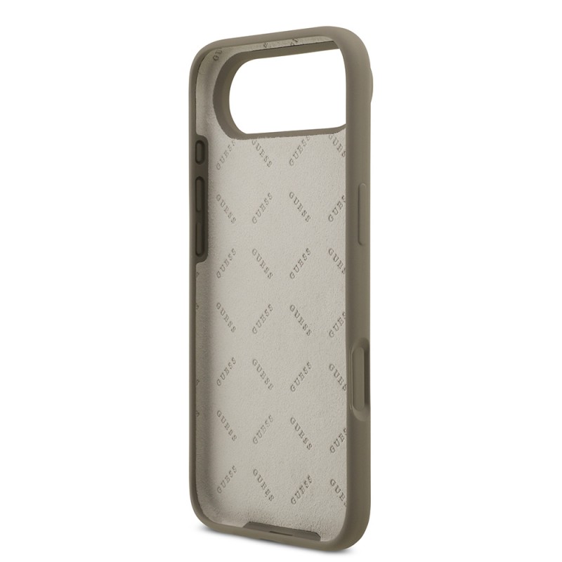 Bal-z Apple iPhone 17 Air Kılıf Guess Orjinal Lisanslı Grained Yazı Logolu Kapak