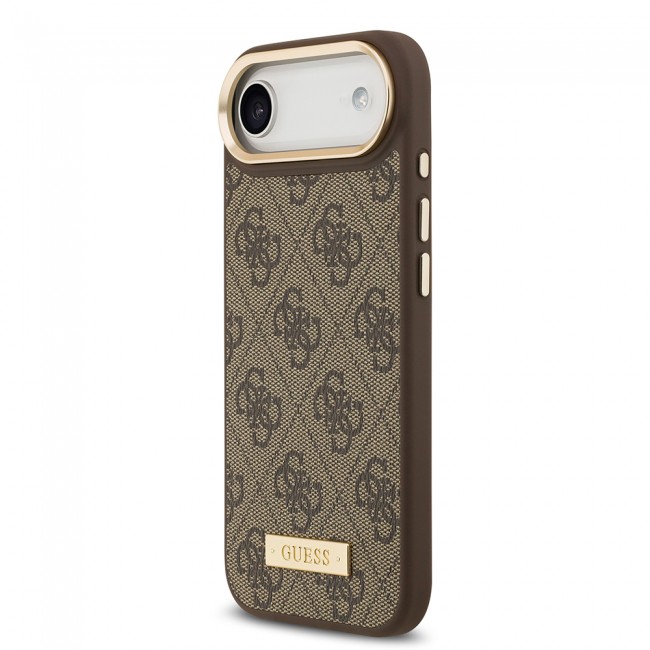 Apple iPhone 17 Air Kılıf Guess Orjinal Lisanslı M-safe Şarj Özellikli 4G Desenli PU Metal Plaka Klasik Logolu Kapak Apple iPhone 17 Air Kılıf Guess Orjinal Lisanslı M-safe Şarj Özellikli 4G Desenli PU Metal Plaka Klasik Logolu Kapak